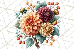 Summer's Bounty Harvest Floral Cottagecore Garden PNG Product Image 3