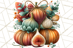 Summer's Bounty Harvest Floral Cottagecore Garden PNG Product Image 4