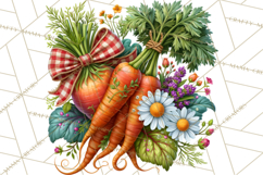 Summer's Bounty Harvest Floral Cottagecore Garden PNG Product Image 2