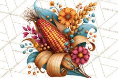 Summer's Bounty Harvest Floral Cottagecore Garden PNG Product Image 3