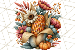 Summer's Bounty Harvest Floral Cottagecore Garden PNG Product Image 4