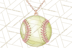 Whimsical Softball Mom Clipart PNG Game Day Mom Graphics Product Image 3