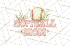 Whimsical Softball Mom Clipart PNG Game Day Mom Graphics Product Image 5