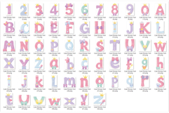 Cute Princess Font | Alphabet Letter Number Pink SVG EPS PNG Product Image 18
