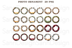 Christmas Photo Ornament png, Custom Photo Ornament Product Image 2