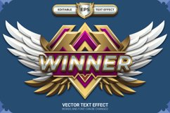 Winner Game Badge with Editable Text Effect Product Image 1