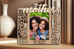 Mom Mother SVG Daughter Girl Photo Frame Picture Laser Gift Product Image 2