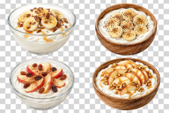 Yogurt Bowl | Watercolor Clipart PNG Fruit Granola Mango nut Product Image 2