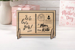 We Love You Happy Mother's Day Post Card Gift SVG Laser Product Image 2