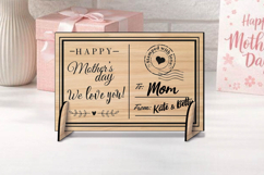 Unique Mother's Day Gift SVG Laser Post Card Present Flowers Product Image 2