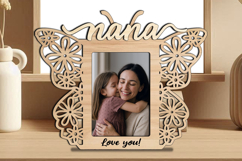 SVG Butterfly Design Nana Photo Frame Laser Gift Home Decor Product Image 2
