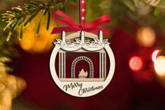 Home Sweet Home Merry Christmas Ornament Laser Holiday Gift Product Image 2