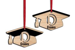 Graduation Laser Cut Letter D Ornament SVG School Academy Product Image 2