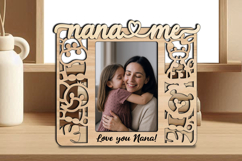 SVG Nana and Me Photo Frame Africa Lion Giraffe Elephant Product Image 2