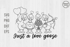 Just a Love Goose|Valentine Goose|Silly Goose Valentines Product Image 2
