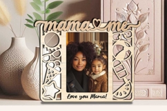 Summer Vibes Mama and Me SVG Photo Frame Laser Mother Gift Product Image 3