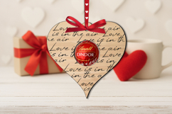 Valentine Heart Candy Holder SVG Love Gift Laser Present Product Image 2