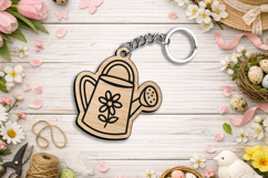 Laser SVG Water Can Spring Keychain Gift Summer Present Product Image 2