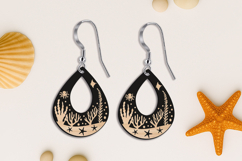 Nautical Ocean Bed Earring SVG Nature Summer Laser Gift Set Product Image 2