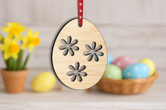 Flowers Egg SVG Easter Laser Ornament Holiday Present Gift Product Image 2