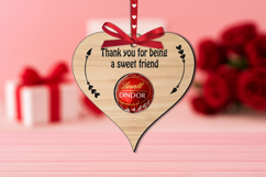 Sweet Friend Candy Holder Laser SVG Love Heart Arrows Gift Product Image 3