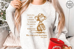 Retro Mouse Quote Who Ties Your Shoelaces|Funny Animal SVG Product Image 2
