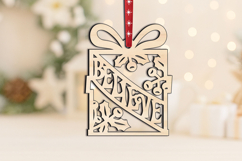 Laser Believe Christmas Ornament SVG Gift Luck Holiday Decor Product Image 2