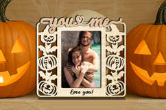 Halloween SVG You and Me Frame Photo Picture Love Romantic Product Image 2