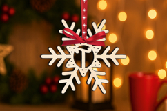 Holiday Letter T Alphabet SVG Gift Christmas Ornament Laser Product Image 2