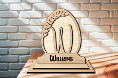 Alphabet SVG Letter W Easter Family Gift Monogram Home Decor Product Image 2