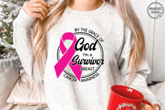 Breast Cancer Survivor By The Grace Of God, I'm A Survivor Product Image 2