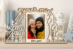 Ho-Ho-Ho Deer Christmas Winter You and Me SVG Love Romantic Product Image 2