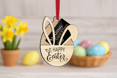SVG Happy Easter Gift Card Money Holder Bunny Ears Laser Product Image 2
