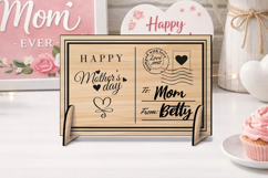 Happy Mother's Day Heart Gift SVG Laser Post Card Present Product Image 2