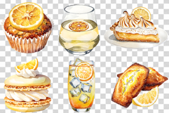 Lemon Deesert | food clipart cake tart pie macaron muffin Product Image 2