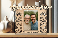 Spooky SVG Grandpa Me Photo Frame Halloween Grandkid Laser Product Image 3