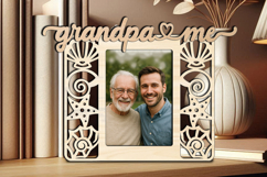 Grandpa and Me SVG Seashell Grandkids Frame Picture Photo Product Image 2