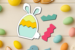 Easter Puzzle Kid Child Game Laser Holiday SVG Bunny Rabbit Product Image 2
