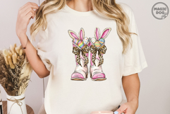 Howdy Easter Cowboy Boots Easter|Western Easter Bunny Ears Product Image 3