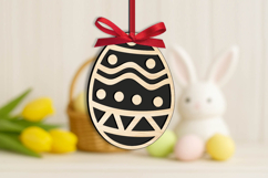Easter Holiday Pattern Ornament Laser SVG Gift Present Egg Product Image 2