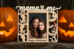 Halloween SVG Mama &amp; Me Photo Frame Scary Spooky Laser Gift Product Image 2
