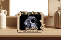 Will You be my Grandma Ultrasound Sonogram Baby Magnet SVG Product Image 2