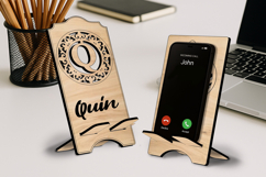 Fleur-de-lis Letter Q SVG Holder Phone Monogram Alphabet Product Image 2