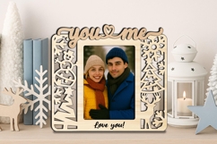 Holiday You Me SVG Frame Photo Love Romantic Christmas Gift Product Image 2