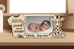 SVG Giraffe Baby Photo Frame Present Newborn Home Decor Pic Product Image 2