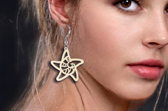 Starfish SVG Earring Seashell Maritime Laser Gift Ocean Gift Product Image 2