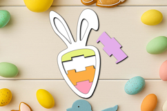 Lego Block Carrot Bunny Ear Easter Puzzle Kid Game SVG Laser Product Image 2