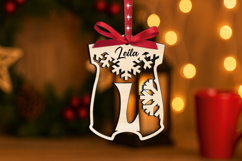 Letter L SVG Gift Christmas Ornament Onesie Laser Alphabet Product Image 2