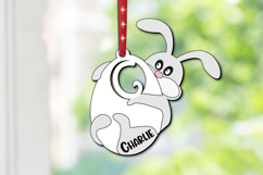 SVG Laser Letter C Bunny Easter Egg Basket Tag Ornament Gift Product Image 2