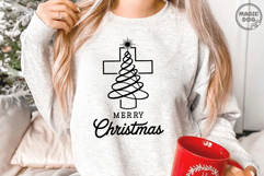 Christian Christmas Cross Tree|Minimal Faith Holiday Jesus Product Image 5